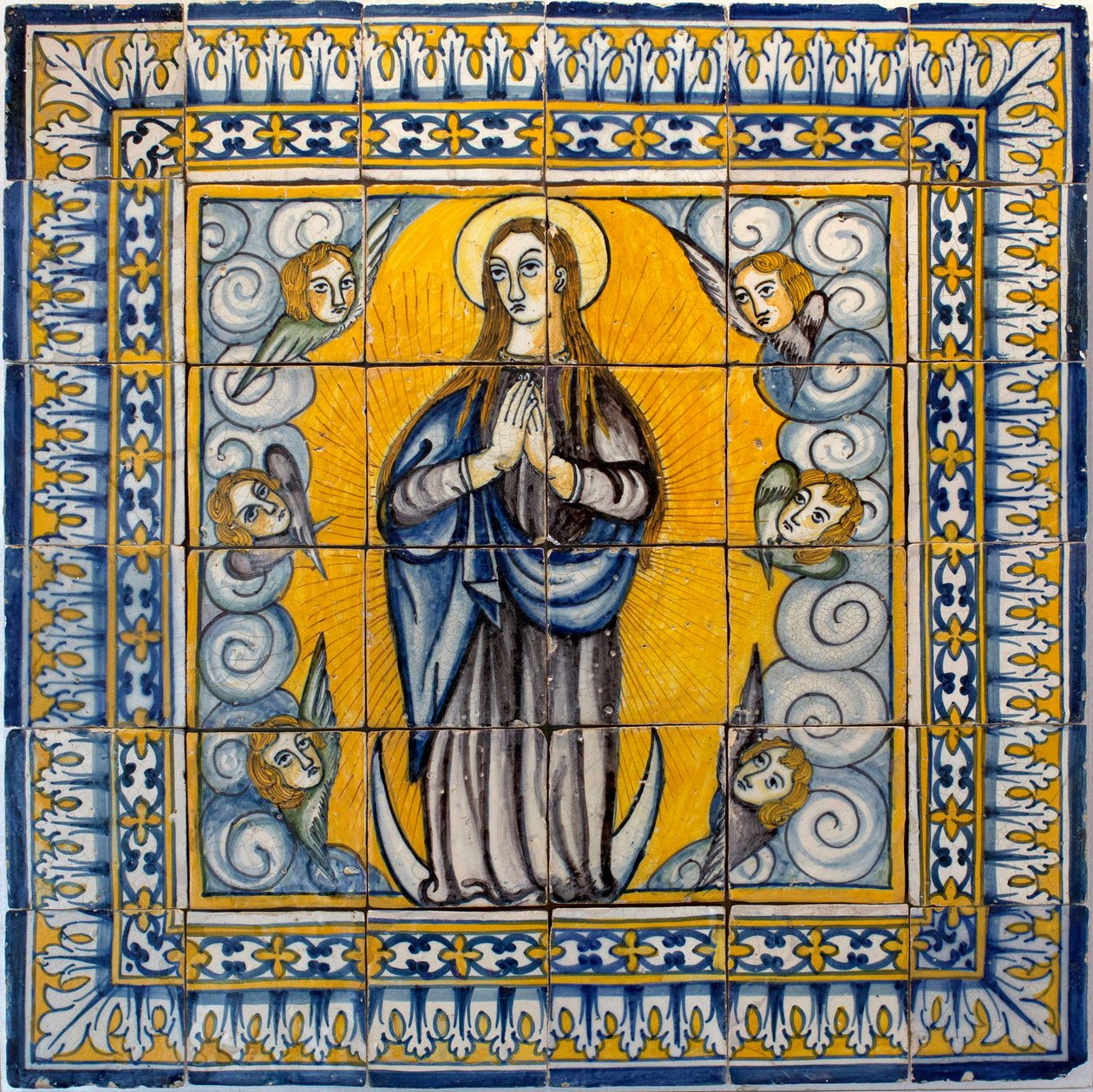 Notre Dame de la Conception - Azulejos von Lissabon (Portugal) 1650-1675 von Portuguese School