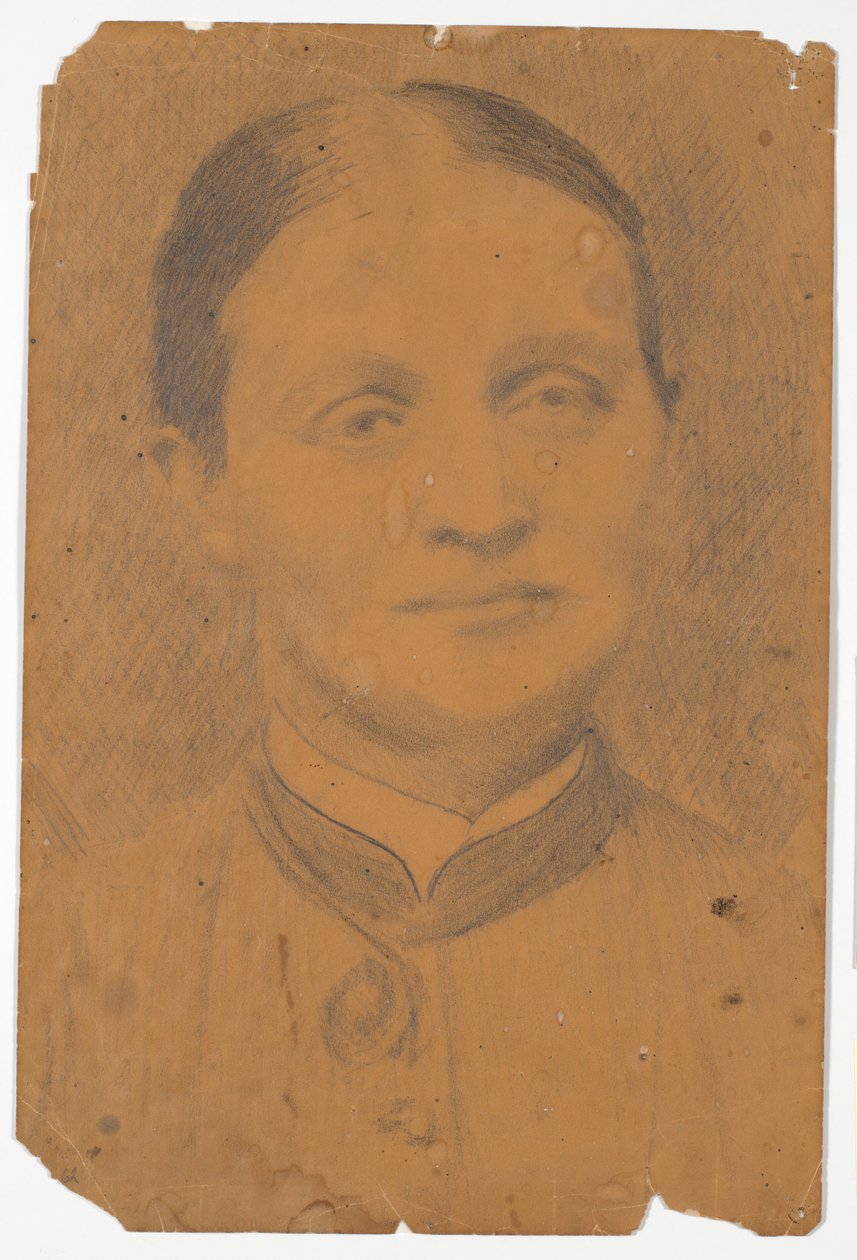 Porträtkopf. Frau Hochschulrektorin Caroline Knudsen von Poul S. Christiansen