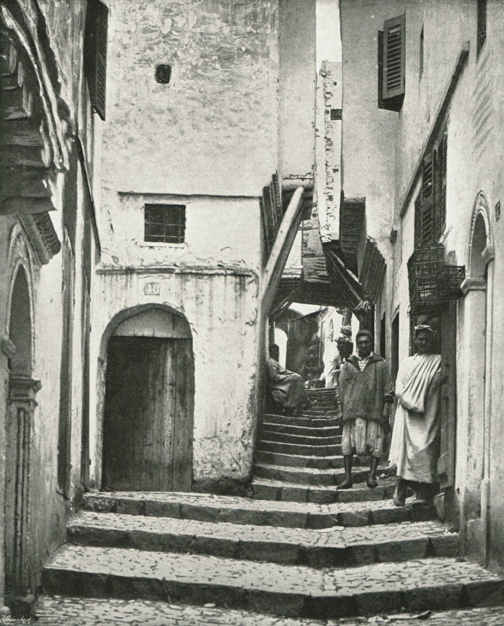 Die Rue de la Kasbah, Algier, Algerien, 1895 von Poulton and Co