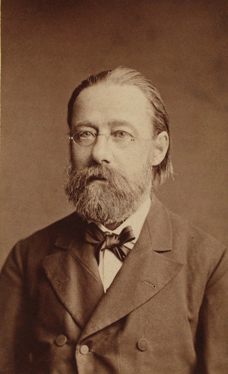 Porträt des Komponisten Bedrich Smetana, 1878 von Prague . Photo studio J. Mulac