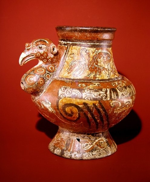 Effigie-Krug, der einen Truthahn darstellt, aus Nacasola, Nicoya-Halbinsel von Pre Columbian Pre Columbian