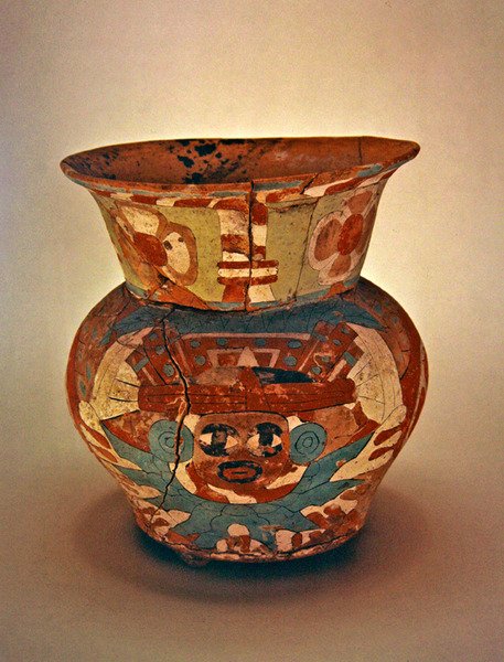 Dekorierte Vase, Teotihuacan-Kultur von Pre Columbian Pre Columbian