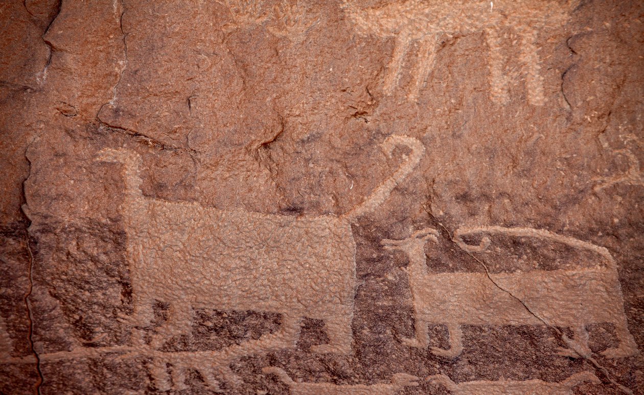 Petroglyphen, Chaco Culture National Historical Park, 2014 von Precolombian Precolombian