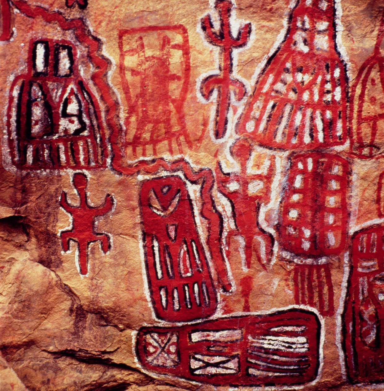 Prähistorische Felsmalerei, aus der Songhai-Dogon-Region von Mali von Prehistoric