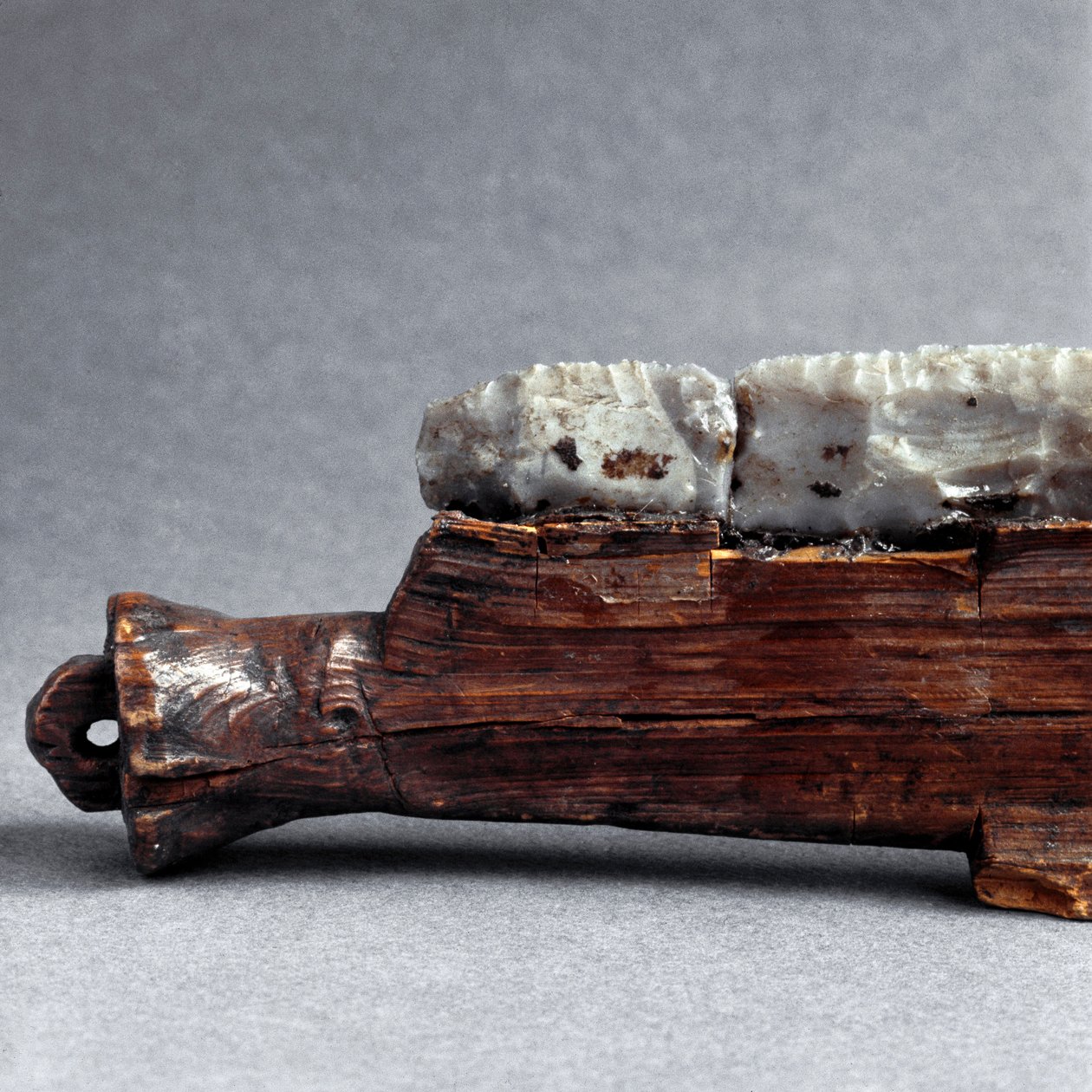 Prähistorisch, Polada-Kultur: Säge aus dem Polada-Torfmoor, Lonato. Bronzezeit. Rom, Museo Nazionale Preistorico Etnografico Luigi Pigorini von Prehistoric Prehistoric