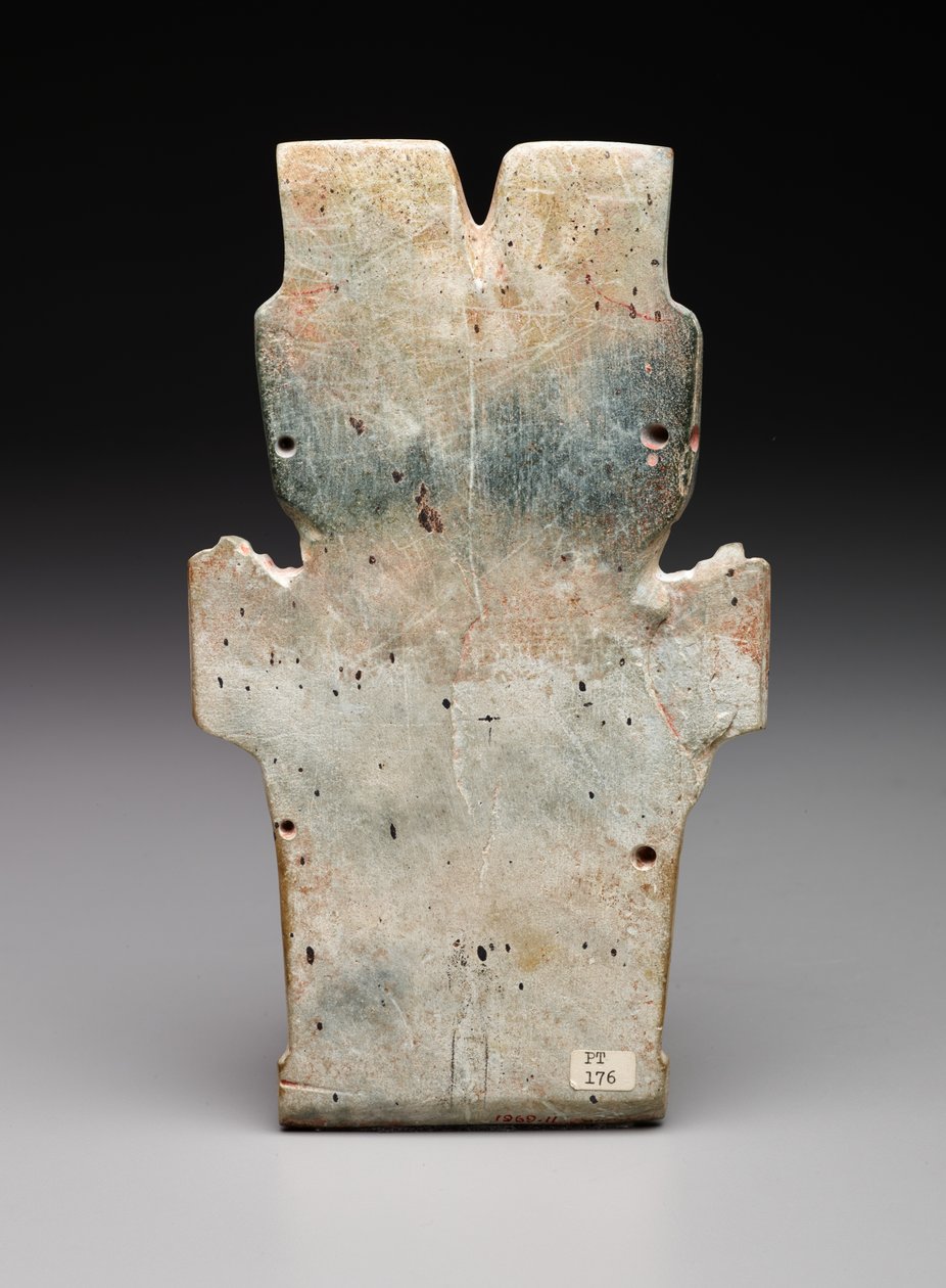 Rückseite einer anthropomorphen Plakette, möglicherweise die Feuerschlange, Präklassische Periode, 800-400 v. Chr. von Prehistoric Prehistoric