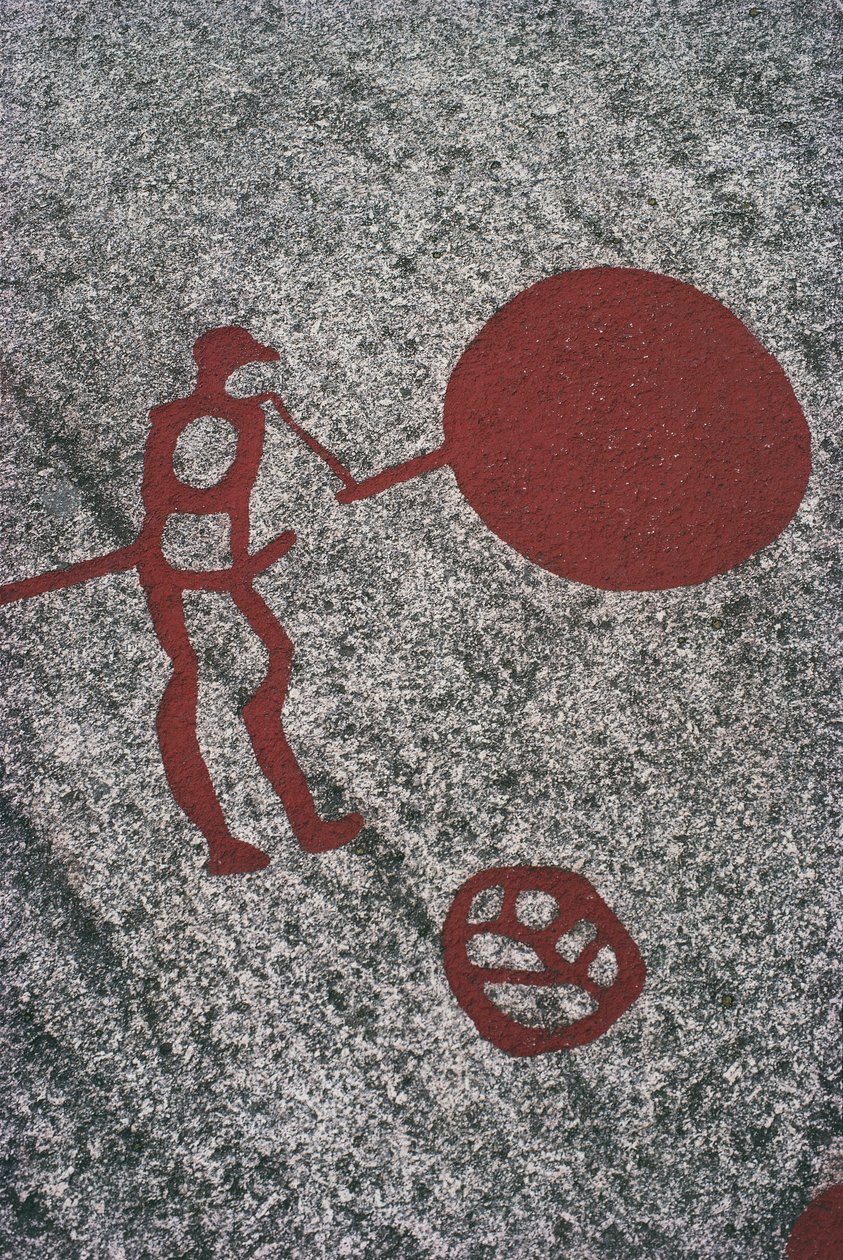 Felsritzungen von Tanum (Tanumshede), Nahaufnahme von Prehistoric Prehistoric