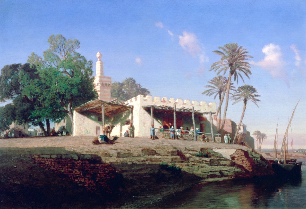 Am Ufer des Nils, 19. Jahrhundert von Prosper Georges Antoine Marilhat