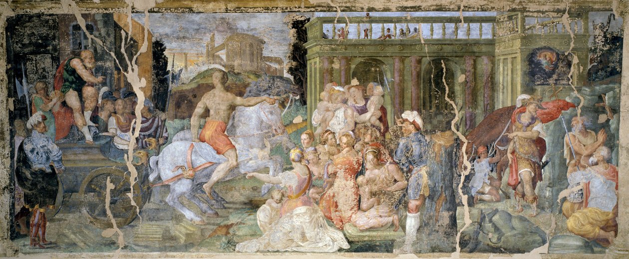 Geschichten von Papst Silvester und Kaiser Konstantin von Prospero Fontana