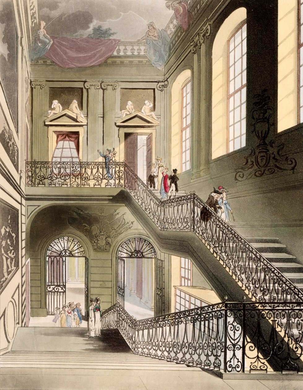 Halle und Treppenhaus im British Museum, aus 