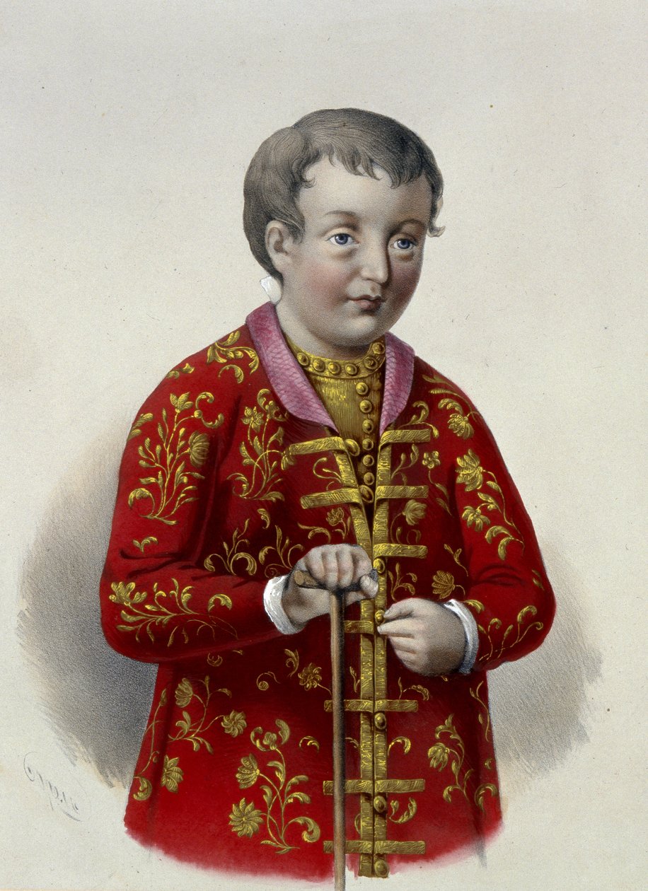 Großfürst Simeon Alexejewitsch (1665-1669) von Russland von Pyotr Fyodorovich Borel