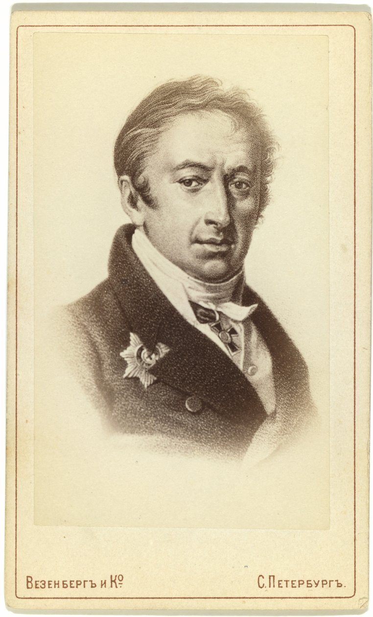 Porträt des Autors und Historikers Nikolai M. Karamsin, 1766-1826 von Pyotr Fyodorovich Borel