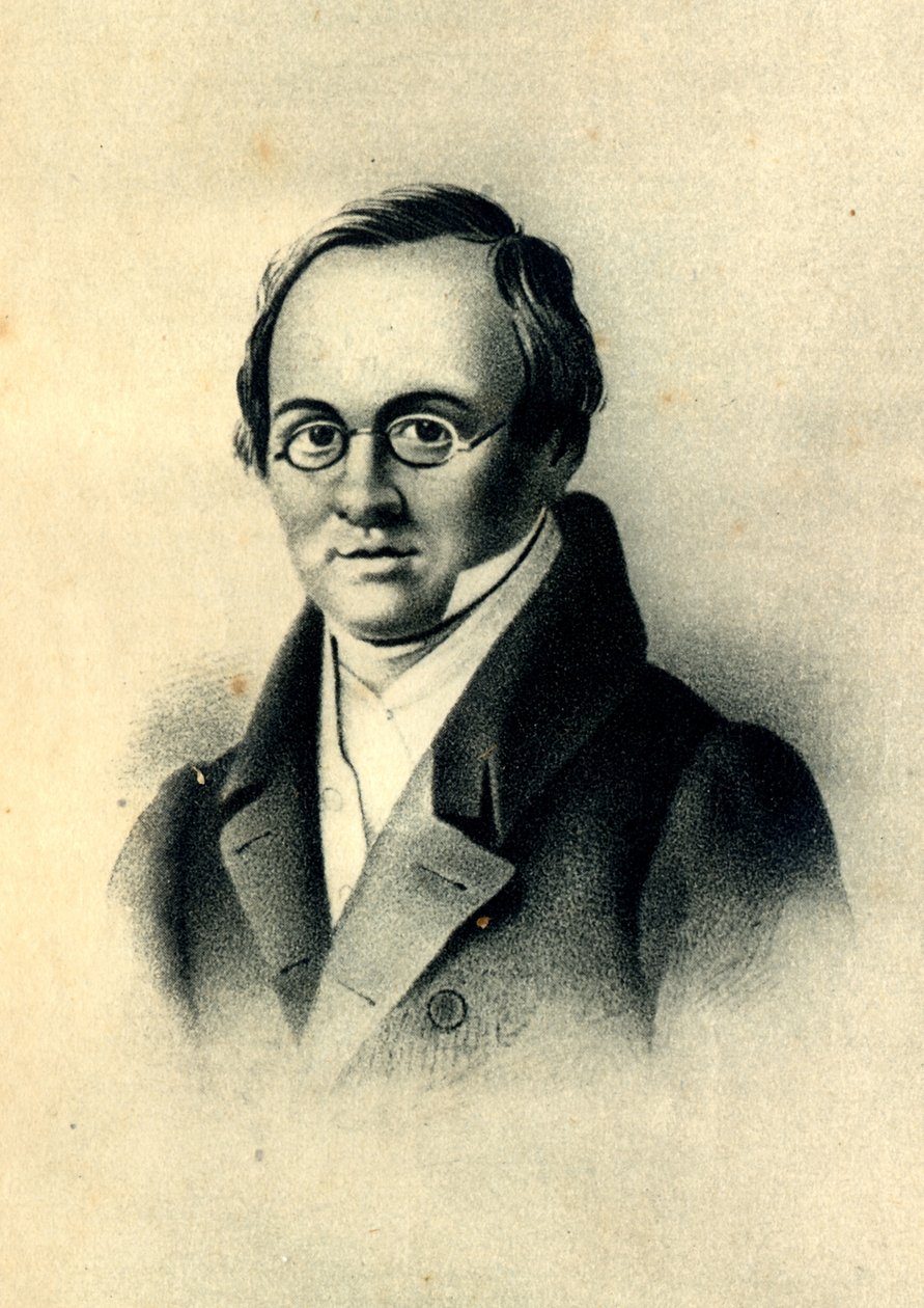 Porträt des Dichters Anton A. Delvig 1798-1831 von Pyotr Fyodorovich Borel