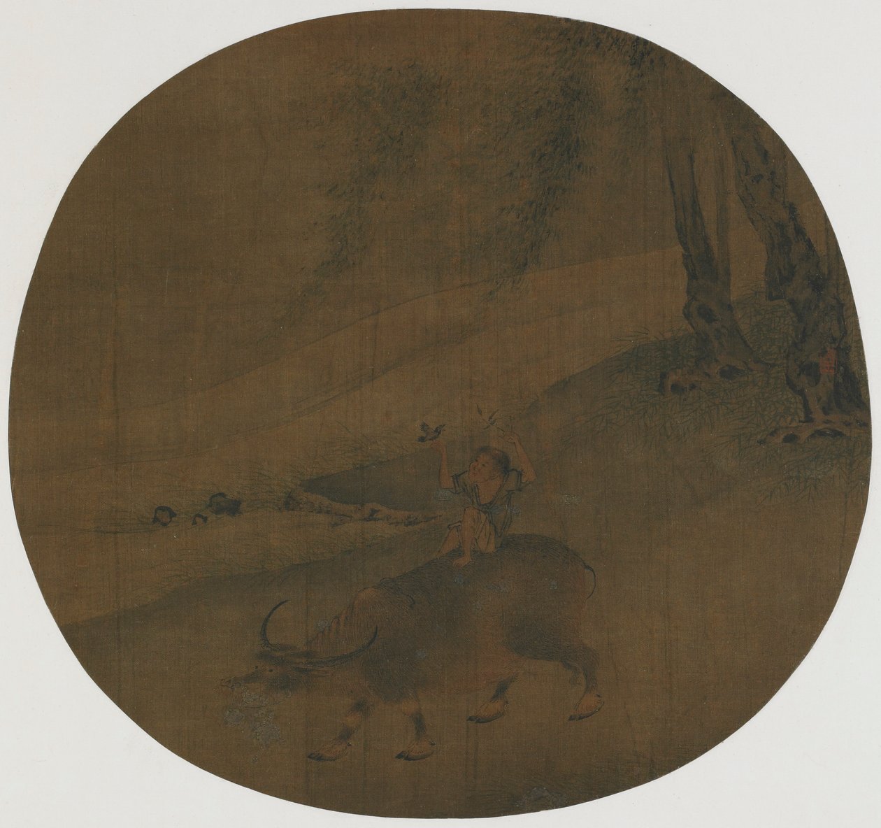 Junge auf einem Wasserbüffel, Ming-Dynastie, 16.-17. Jahrhundert von Qin Shunyou