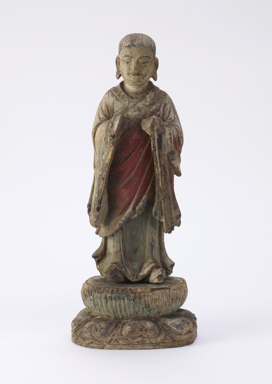 Figur des Mönchs A-nan (Ananda) von Qing Dynasty Chinese School