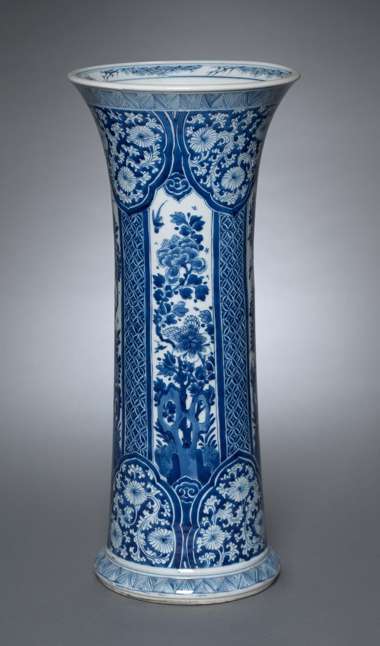 Vase mit Deckel, 1662-1722 von Qing Dynasty Chinese School