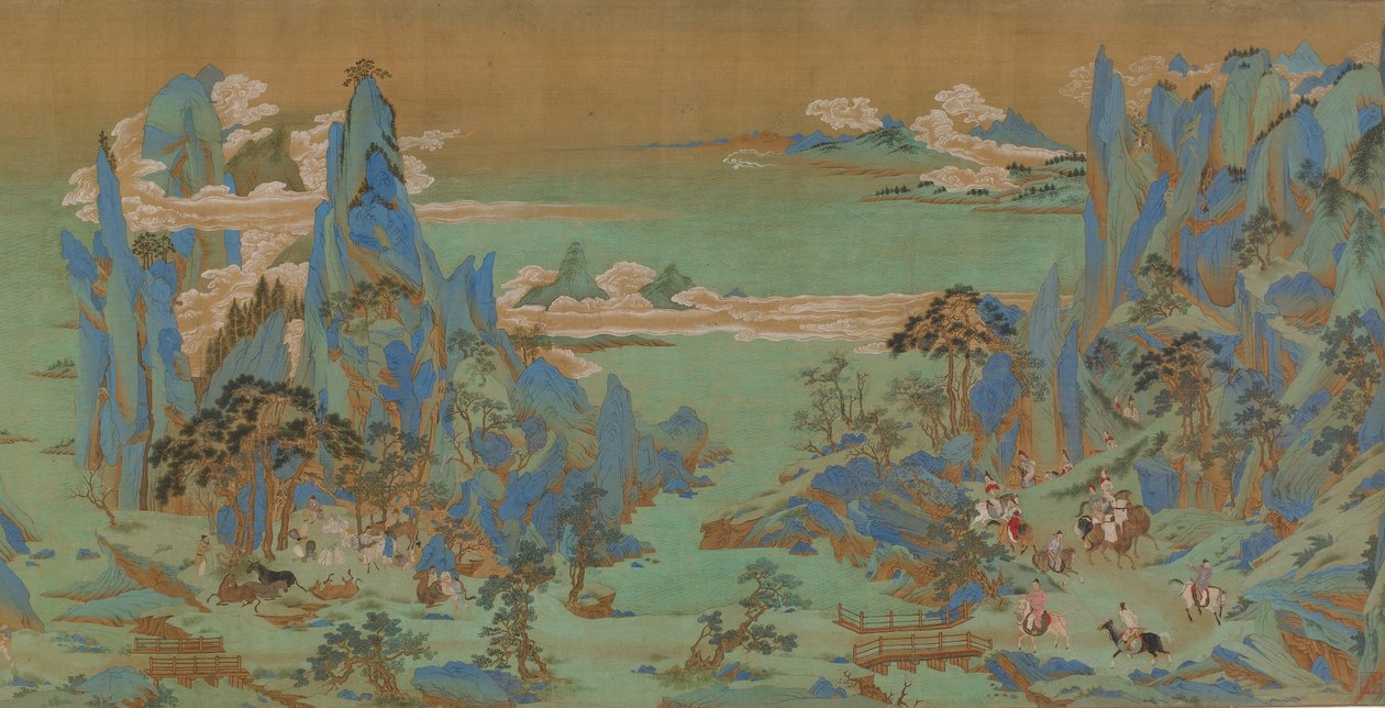 Kaiser Minghuangs Reise nach Sichuan, Freer Gallery of Art von Qiu Ying