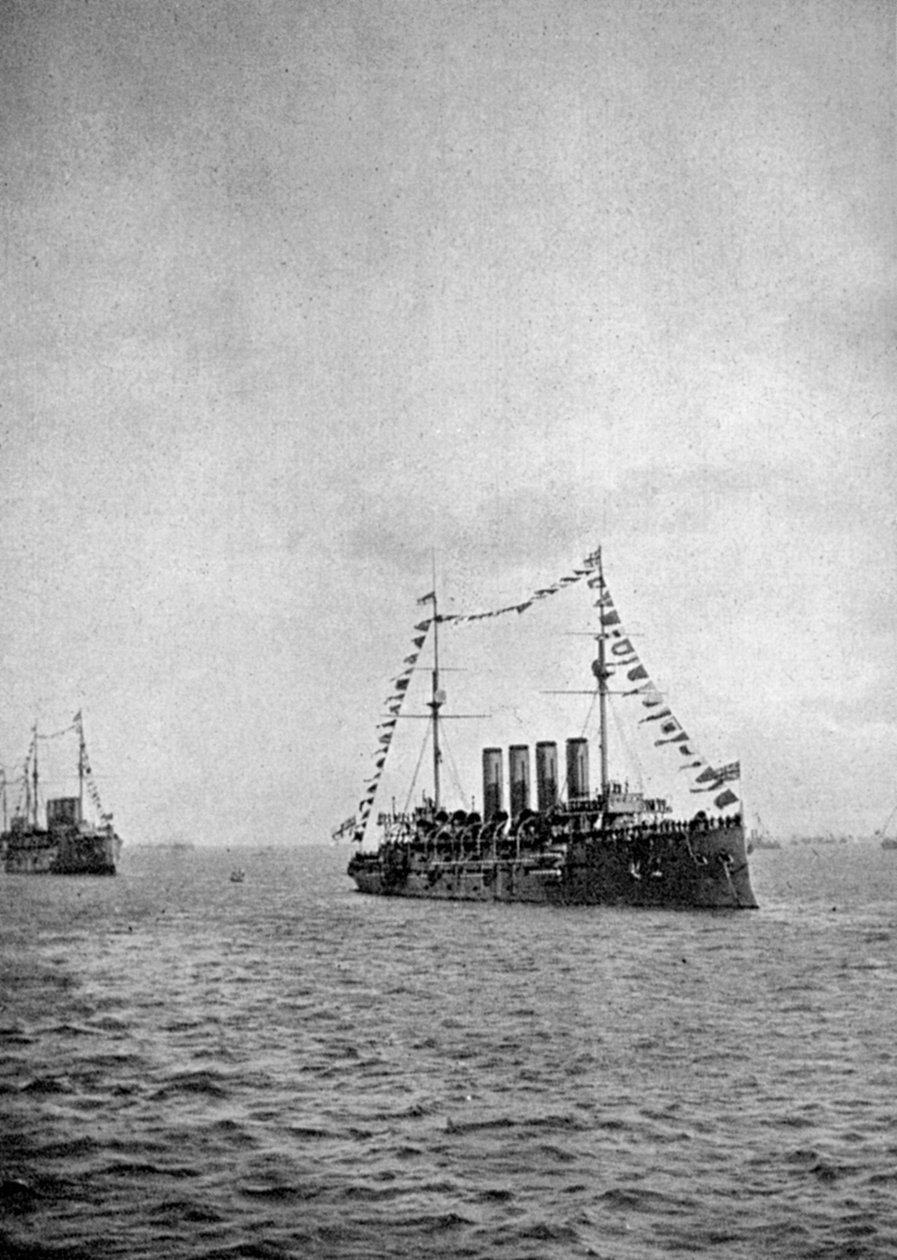 Marineparade vor der Küste von Portsmouth, 1907 von Queen Alexandra