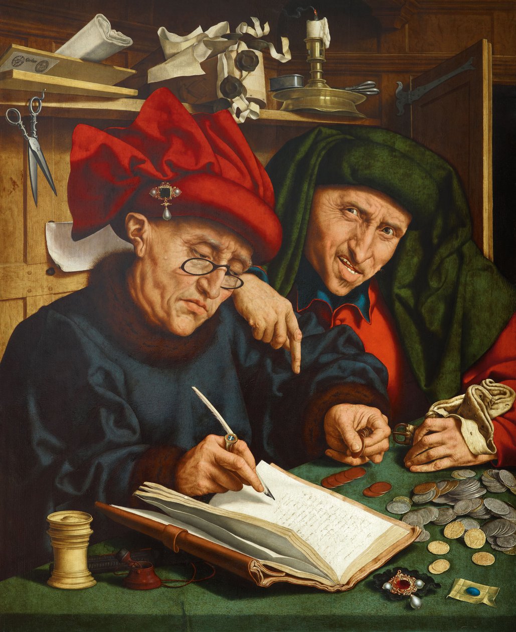 Die Steuereintreiber, 1520er Jahre von Quentin Massys or Metsys