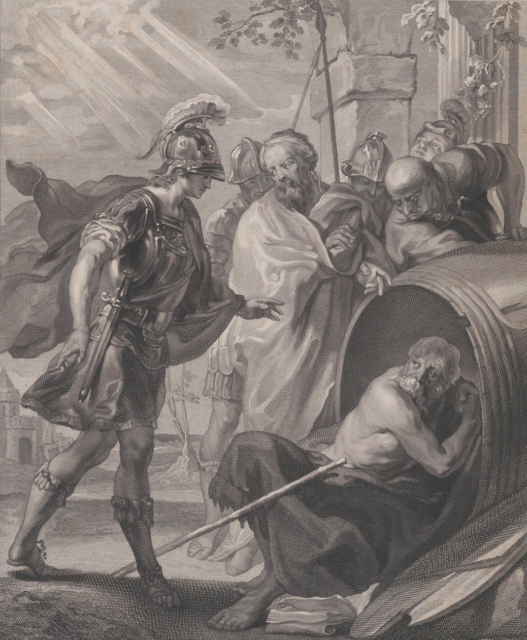 Das Treffen von Diogenes von Sinope und Alexander dem Großen von Quirin Mark