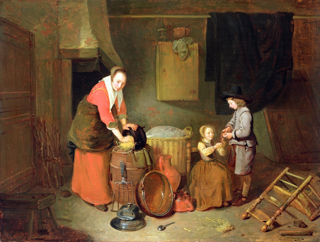Eine Kücheninterieur, 17. Jahrhundert von Quiringh Gerritsz. van Brekelenkam