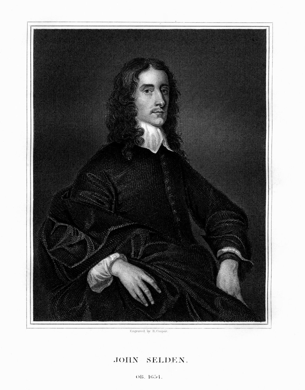 John Selden, englischer Jurist, Rechtsantiquar und Orientalist, 1823 von R. Cooper