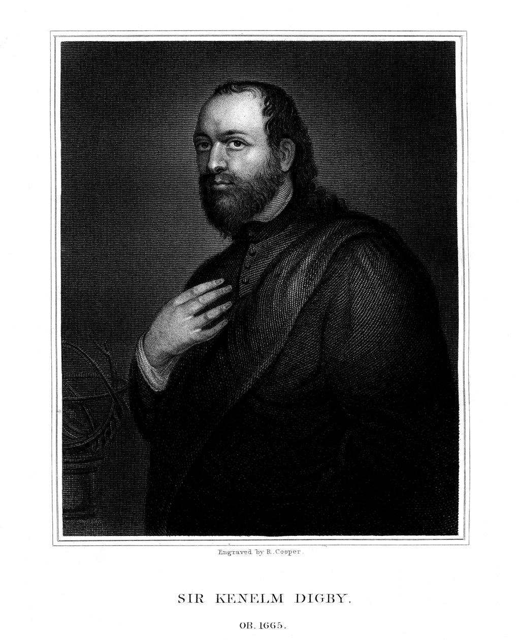 Sir Kenelm Digby, englischer Wissenschaftler und Diplomat, 1825 von R. Cooper