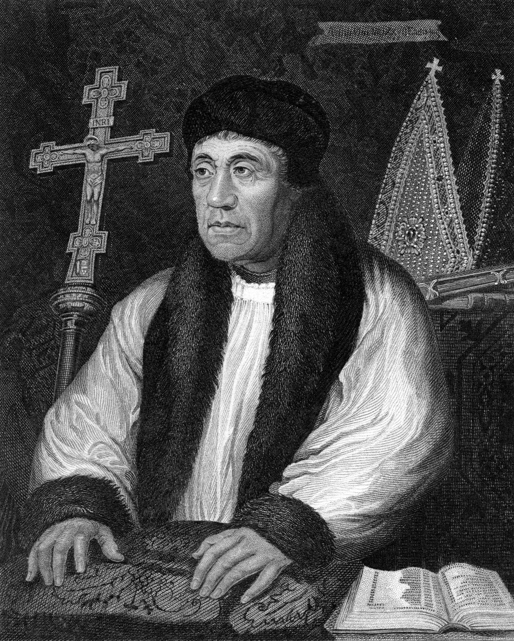 William Warham 1450-1532, Erzbischof von Canterbury, 1824 von R. Cooper