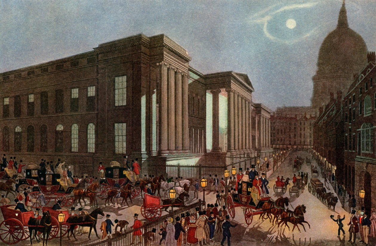 Die königliche Post startet vom General Post Office, London, 1830, 1927 von R. Reeves