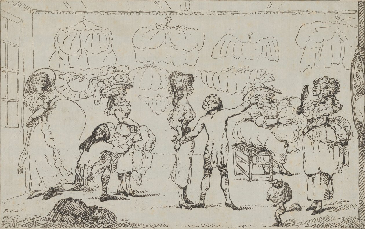 Der Bum Shop, 11. Juli 1785 von R. Rushworth.
