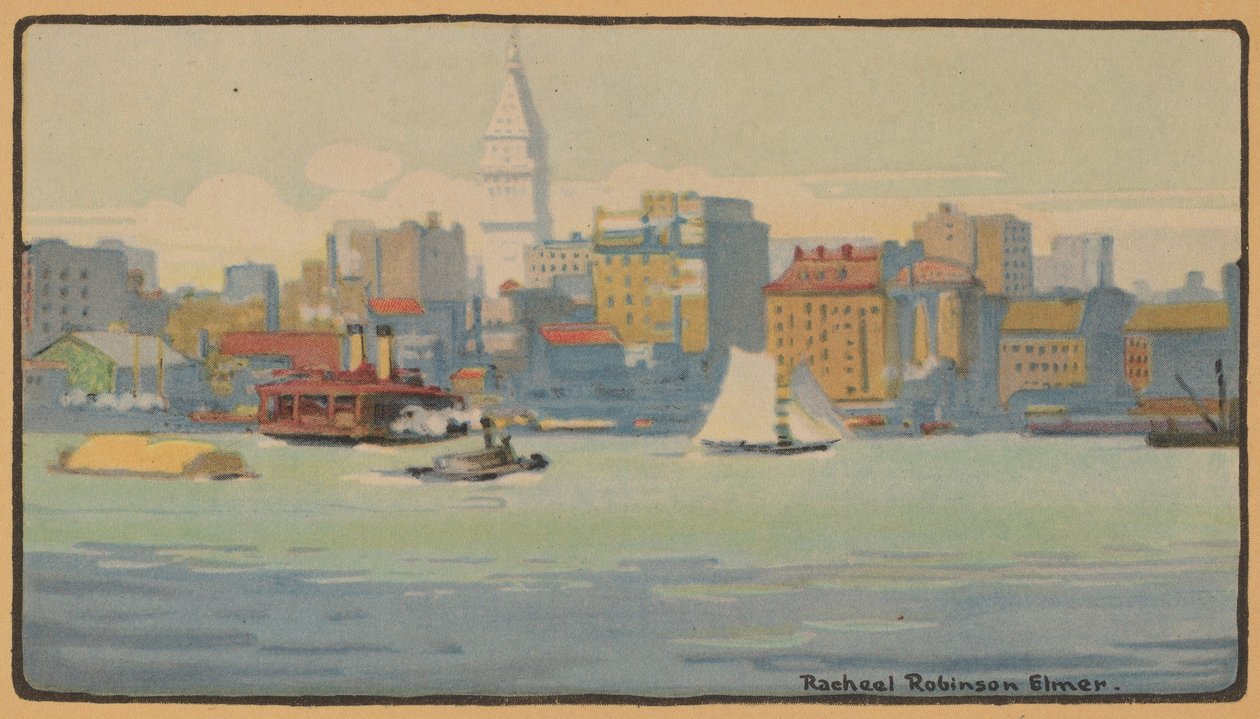 New York von der 34th Street Fähre (1914) von Rachael Robinson Elmer