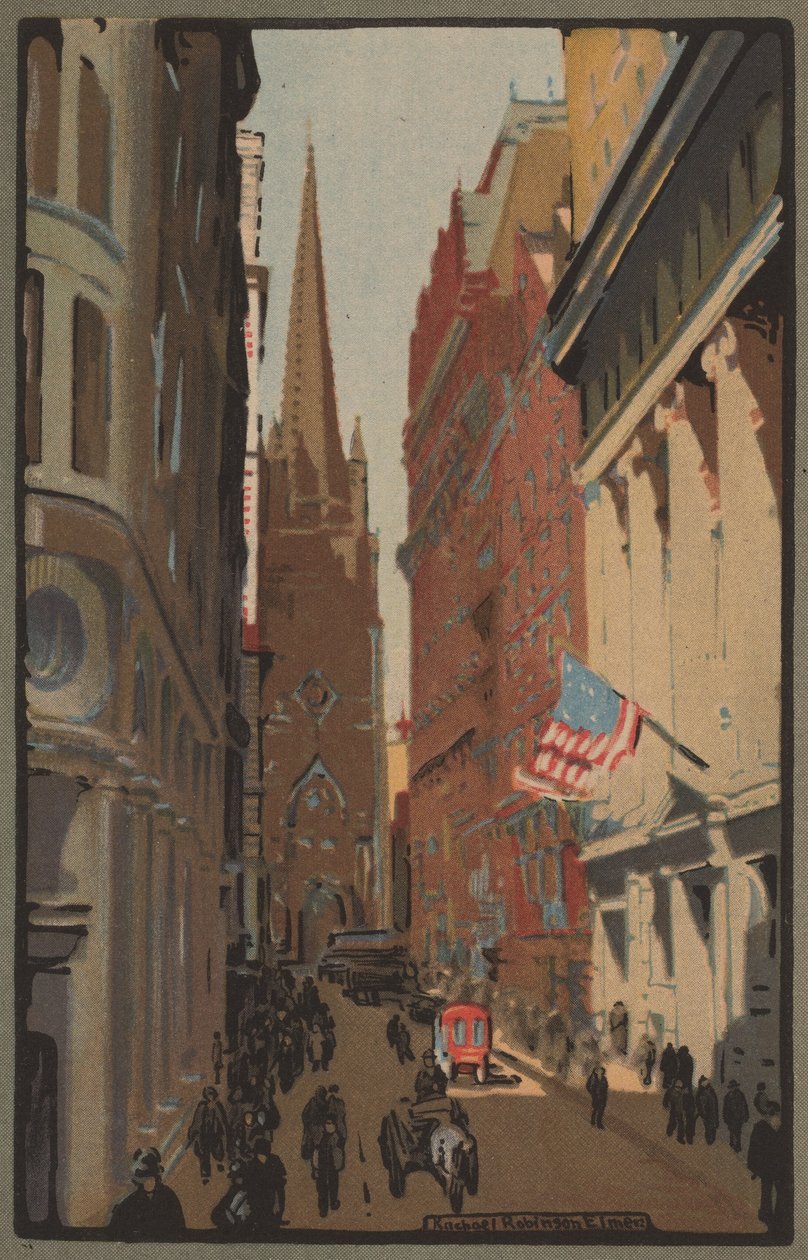 Trinity Church und Wall Street von Rachael Robinson Elmer