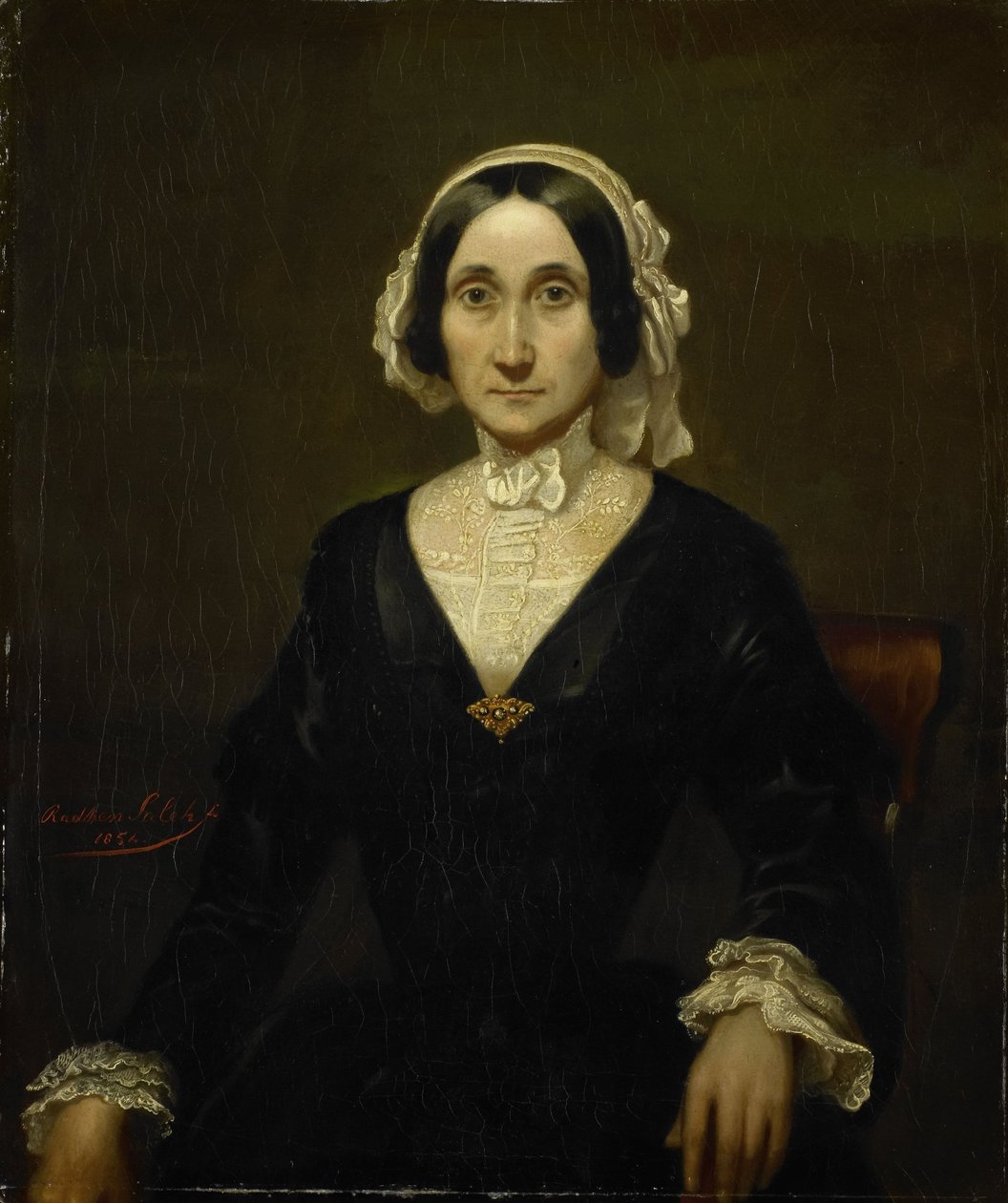 Porträt von Frau van Alphen von Raden Saleh