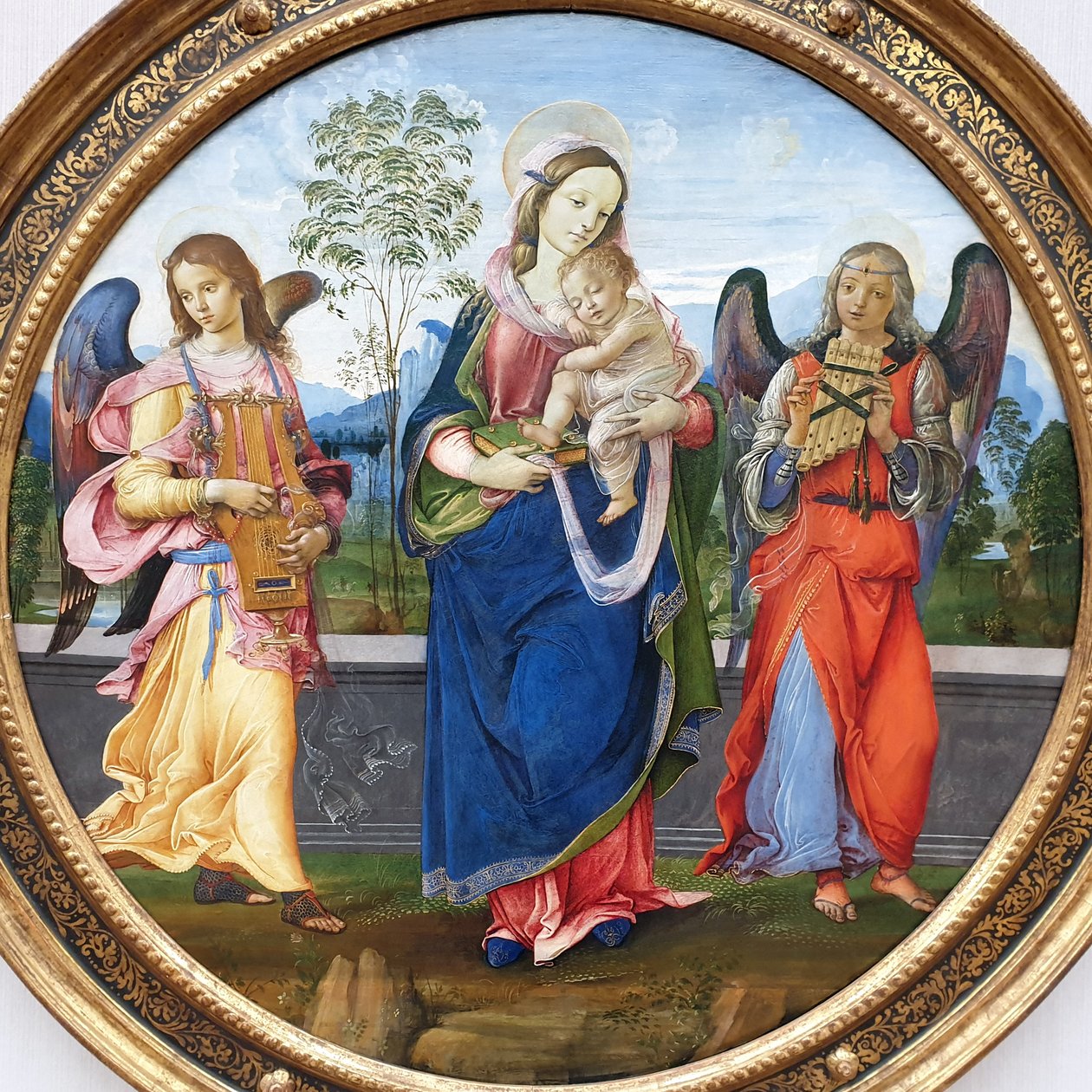 Maria mit dem Kind und musizierenden Engeln von Raffaellino del Garbo