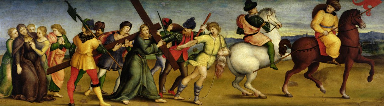 Der Kreuzweg, um 1504-05 von Raffaello Sanzio Raphael