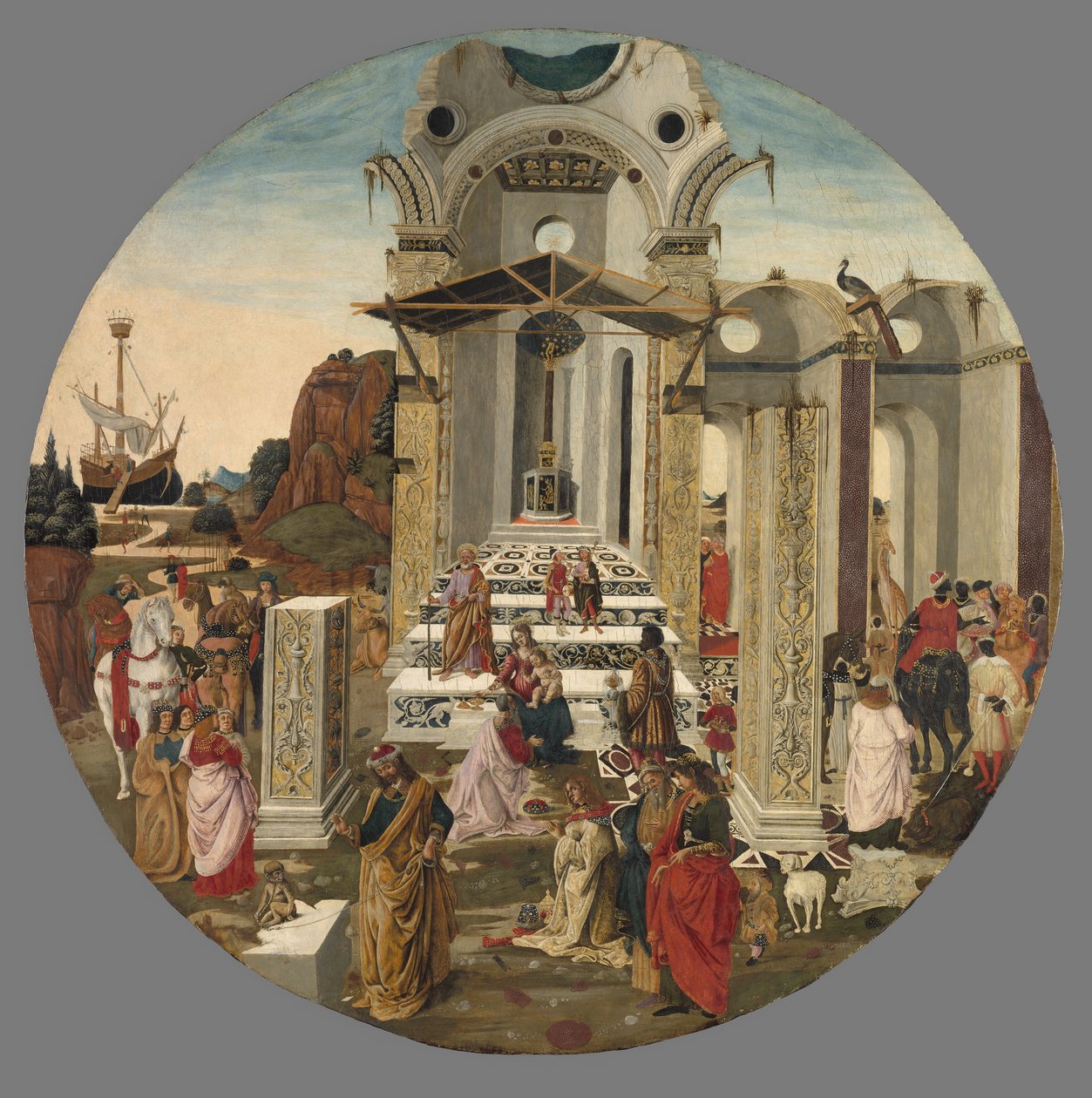 Die Anbetung der Könige, ca. 1495 von Raffaello Botticini
