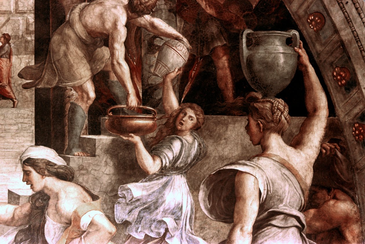 Das Feuer im Borgo (Detail), 1514 von Raffaello Sanzio Raphael
