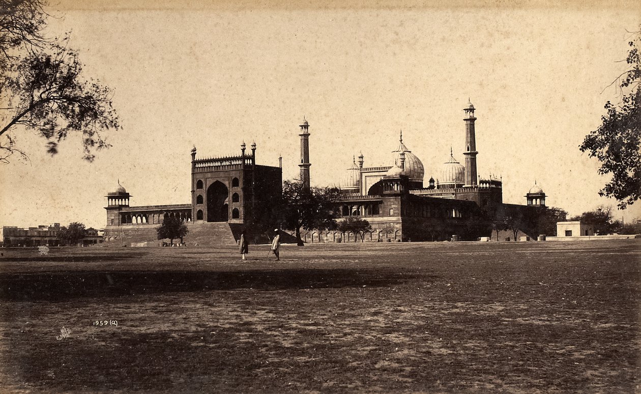 Jama Masjid Moschee, Delhi, 1886 von Raja Deen Dayal