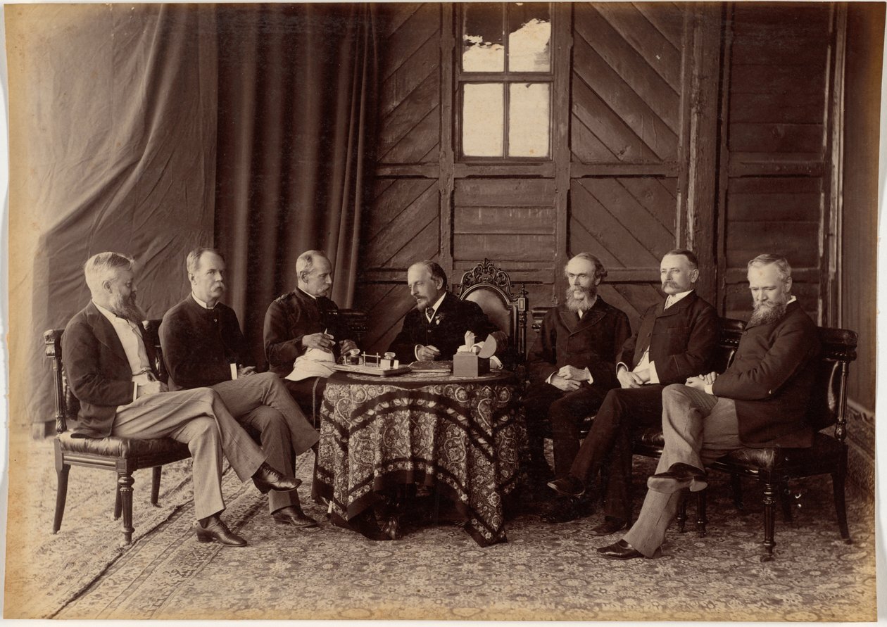 Lord Dufferin und der Oberste Regierungsrat von Indien von Raja Deen Dayal