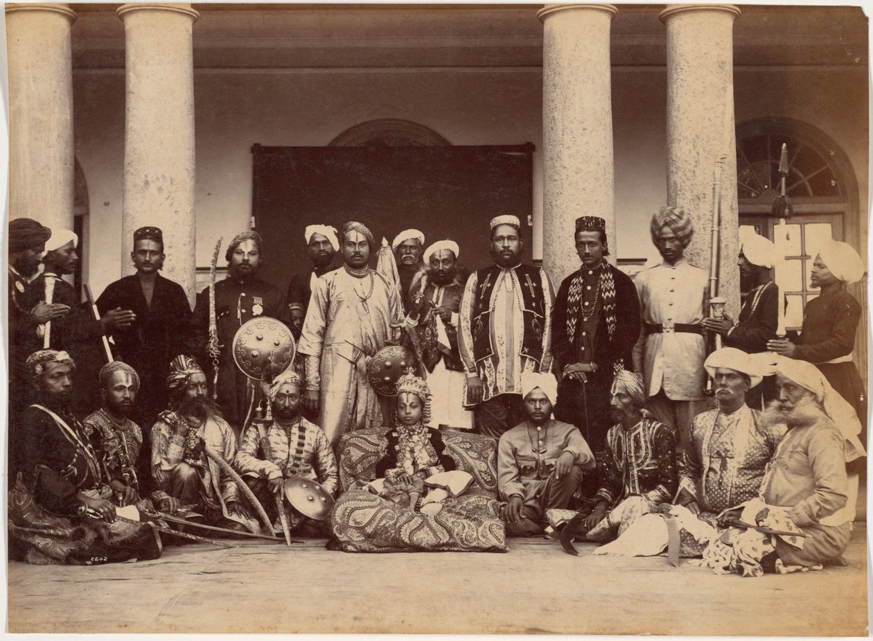Maharadscha von Rewa und Sardars von Raja Deen Dayal