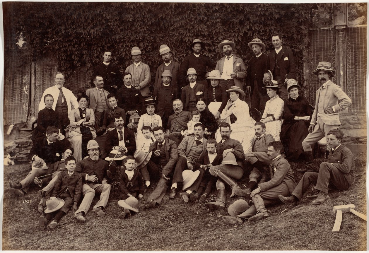 Picknick-Party im Landhaus von Herrn Peliti, Mashobra von Raja Deen Dayal