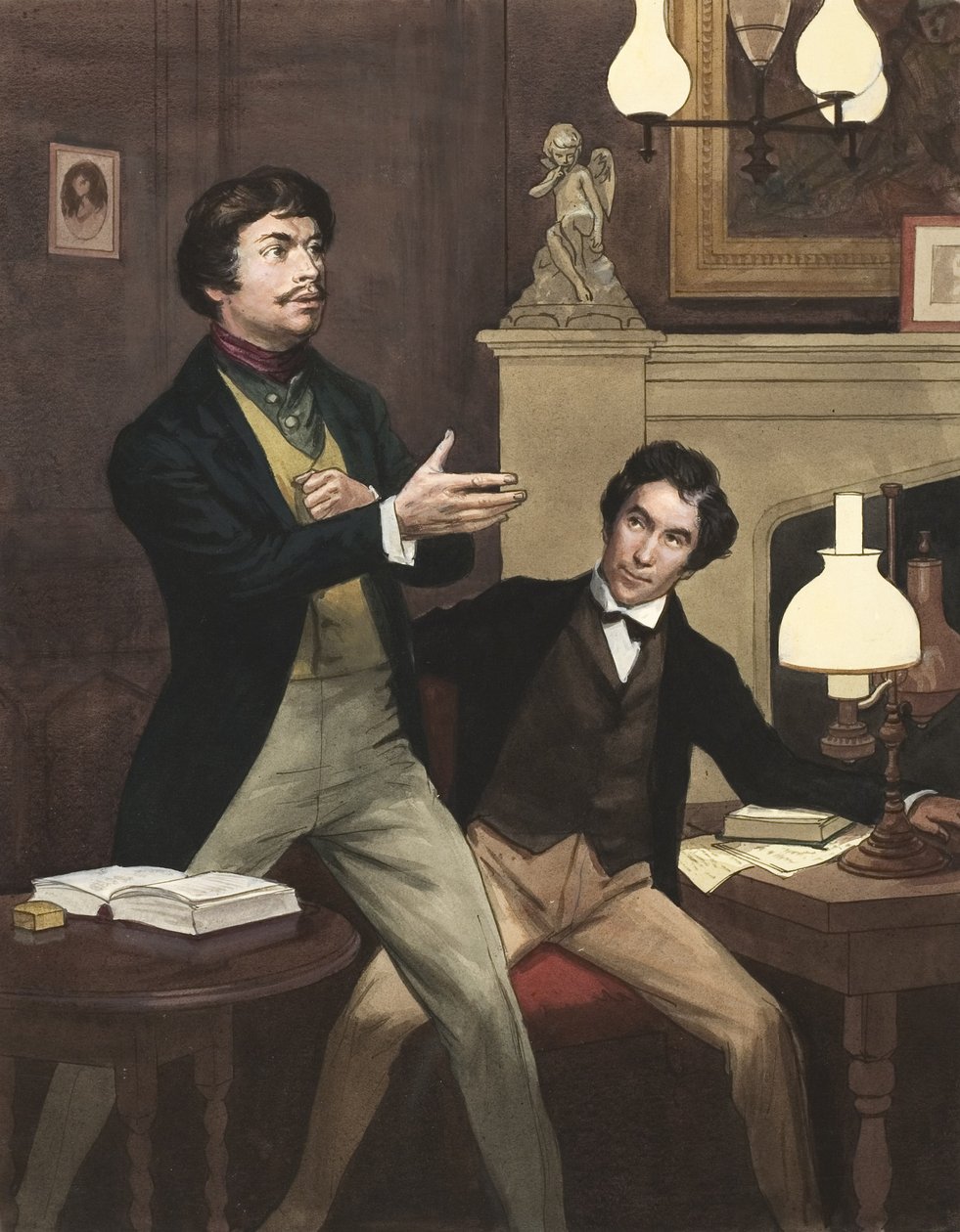 Henry Irving (1870-1919) mit William Hoskins von Ralph Bruce