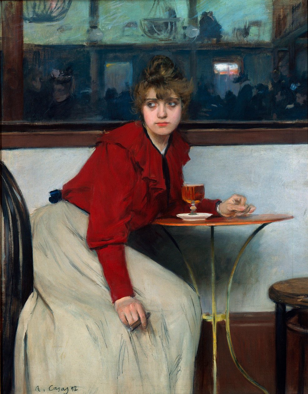 Im Moulin de la Galette oder La Madeleine. Gemälde von Ramon Casas i Carbo (1866-1932) von Ramon Casas i Carbo