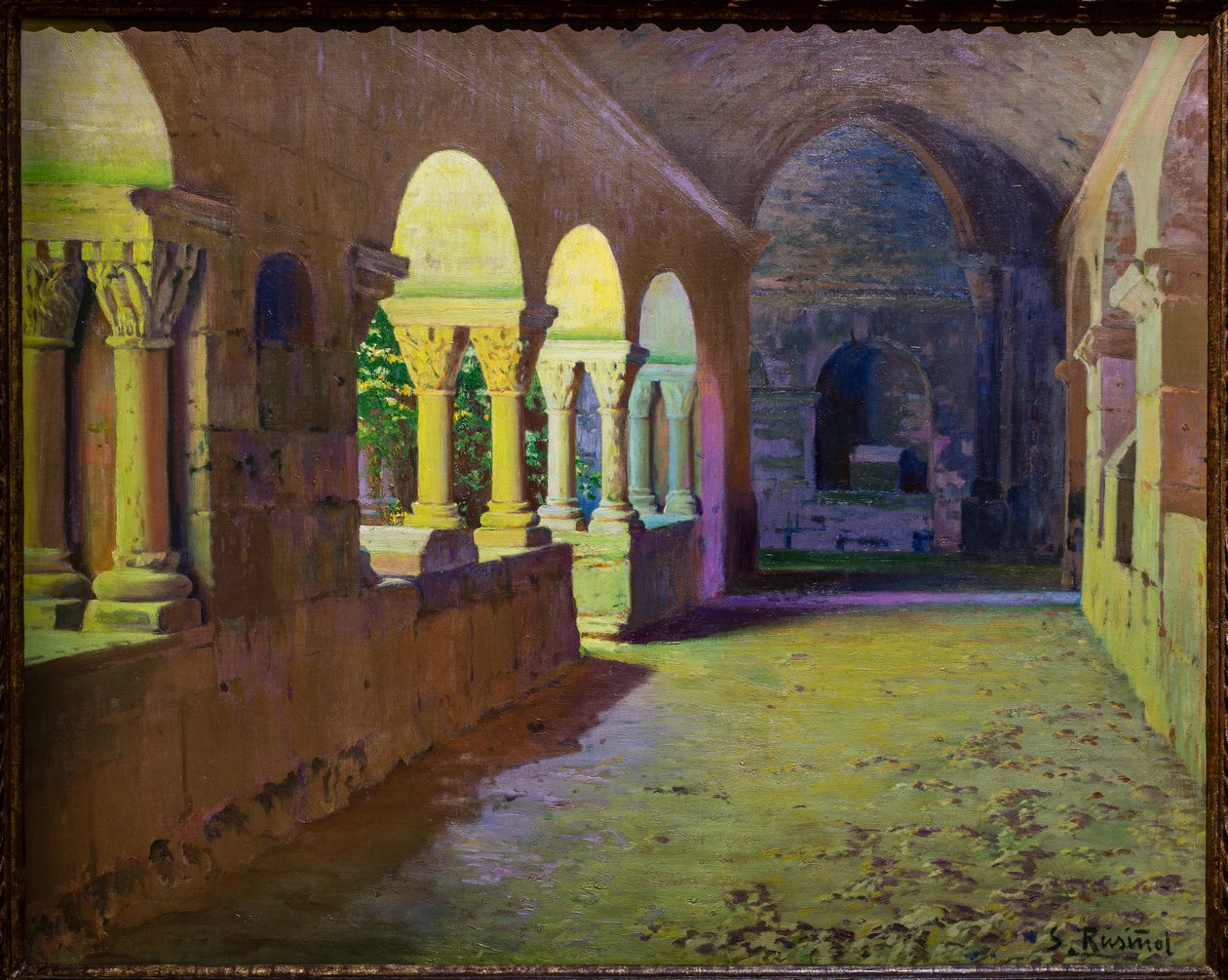 Der Kreuzgang von San Benet de Bages von Ramon and Rusinol Santiago (1861 1932) Casas