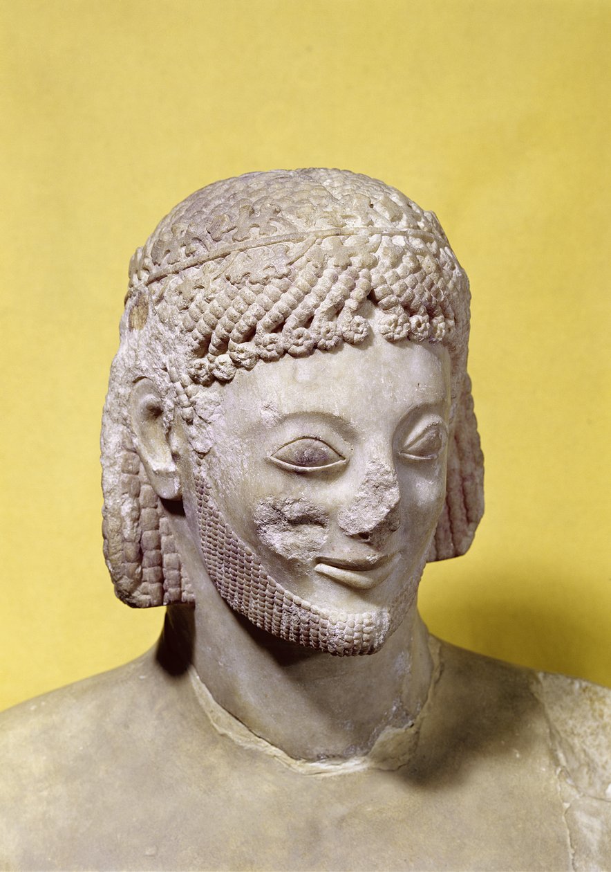 Kopf des Rampin-Reiters, ca. 550-540 v. Chr. von Rampin Master