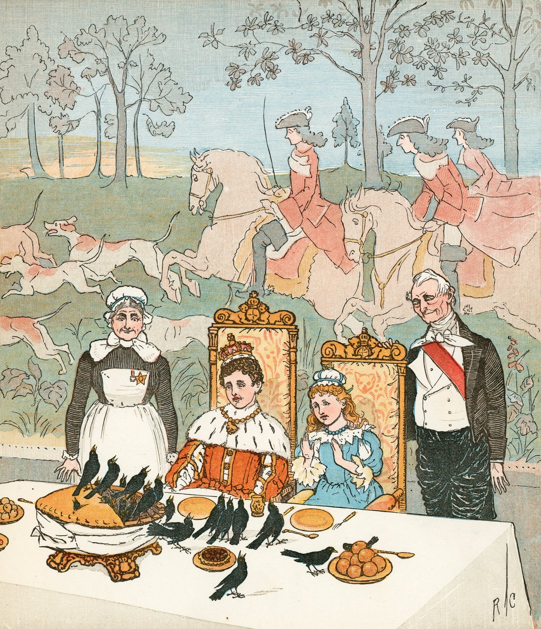 Vierundzwanzig Amseln von Randolph Caldecott