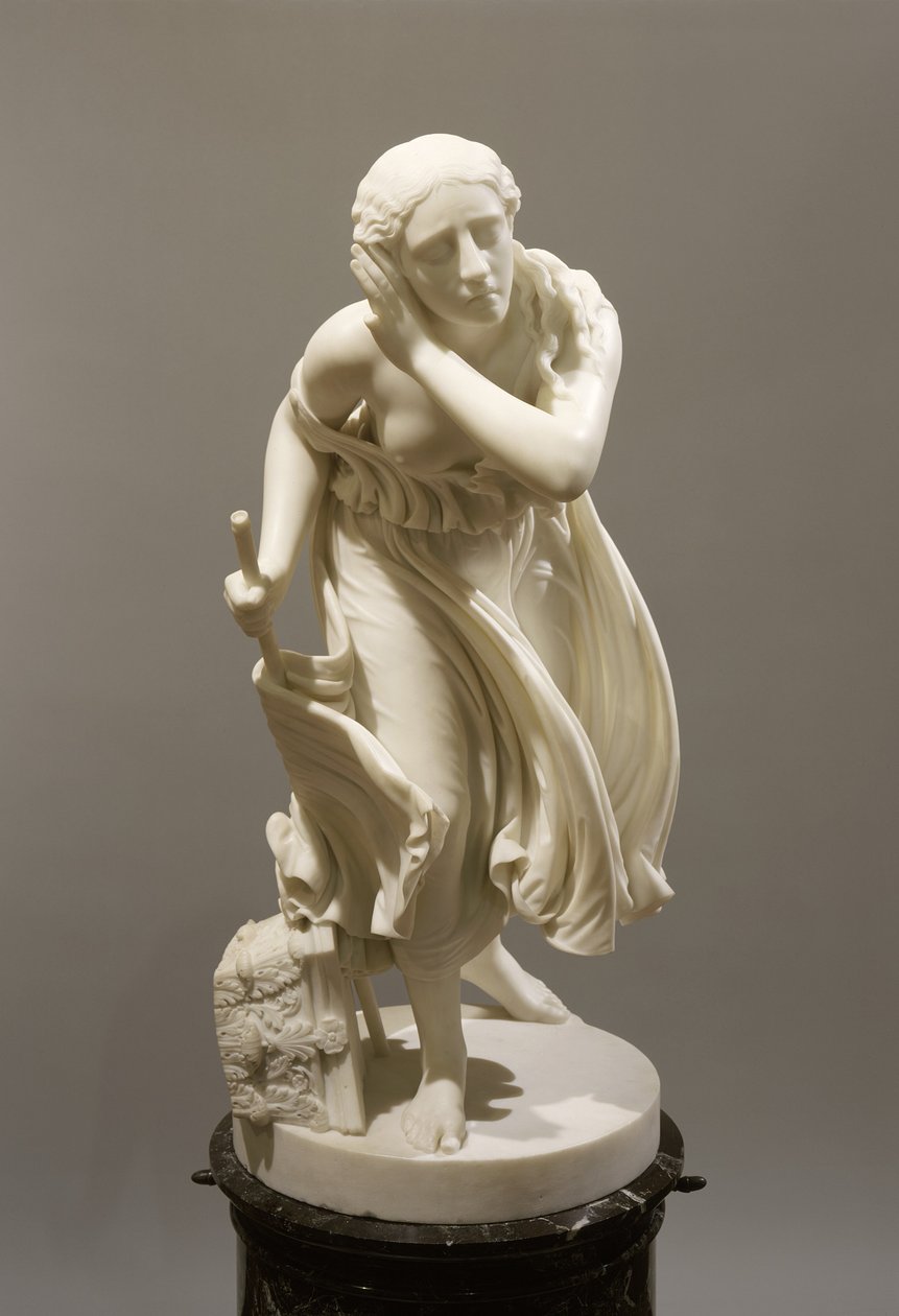 Nydia, das blinde Blumenmädchen von Pompeji, um 1888 (Marmor) von Randolph Rogers