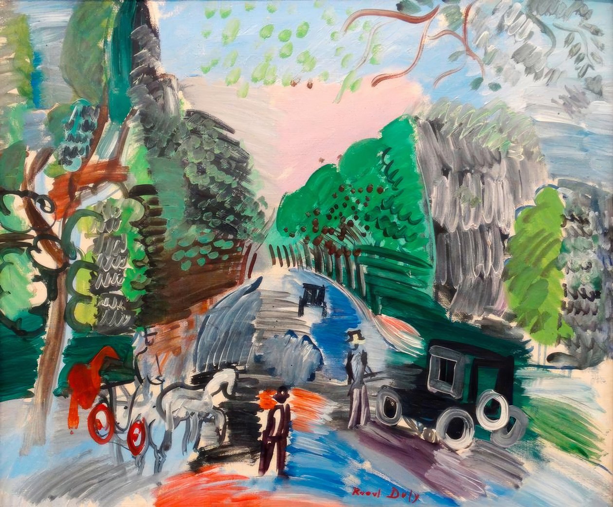 Im Bois de Boulogne von Raoul Dufy
