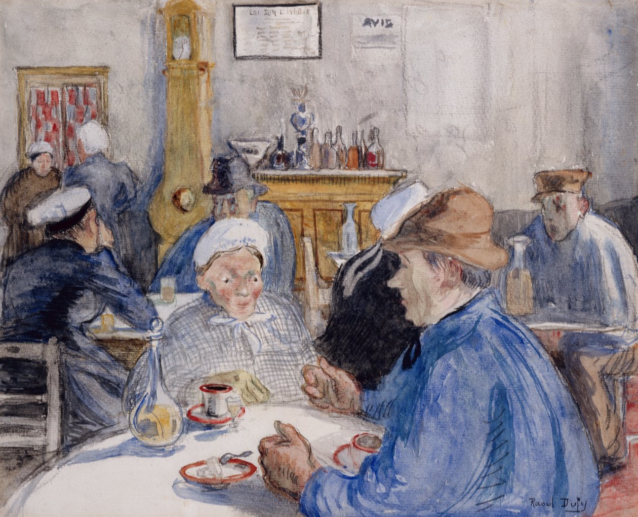 Im Café, ca. 1900 von Raoul Dufy