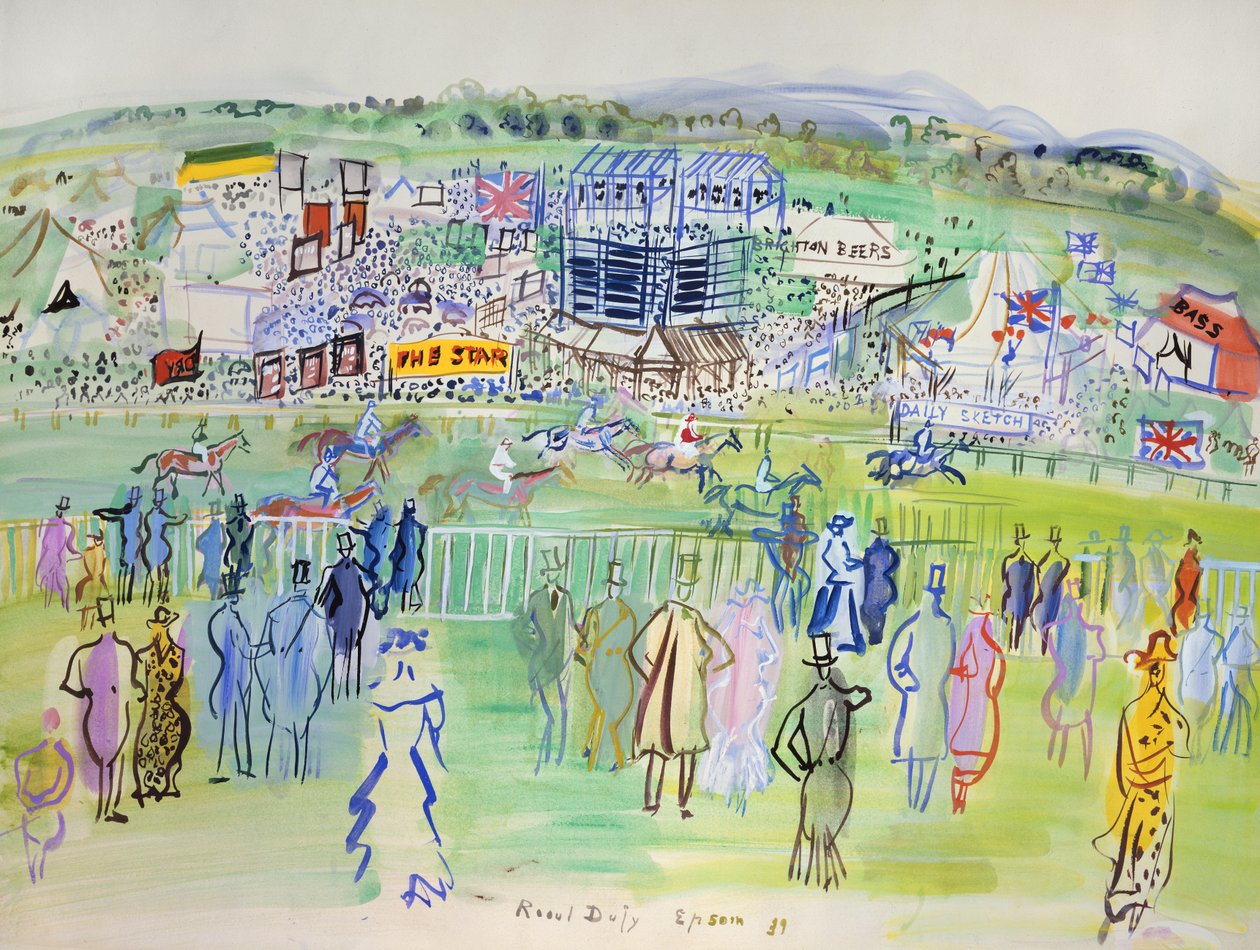 Epsom, die Rennbahn von Raoul Dufy
